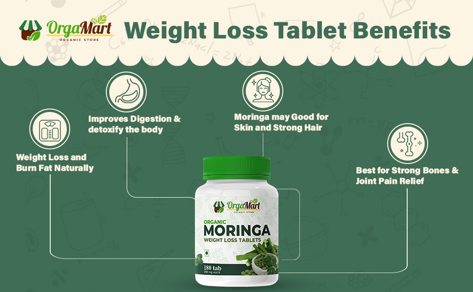 Organic Moringa Weight Loss Tablet